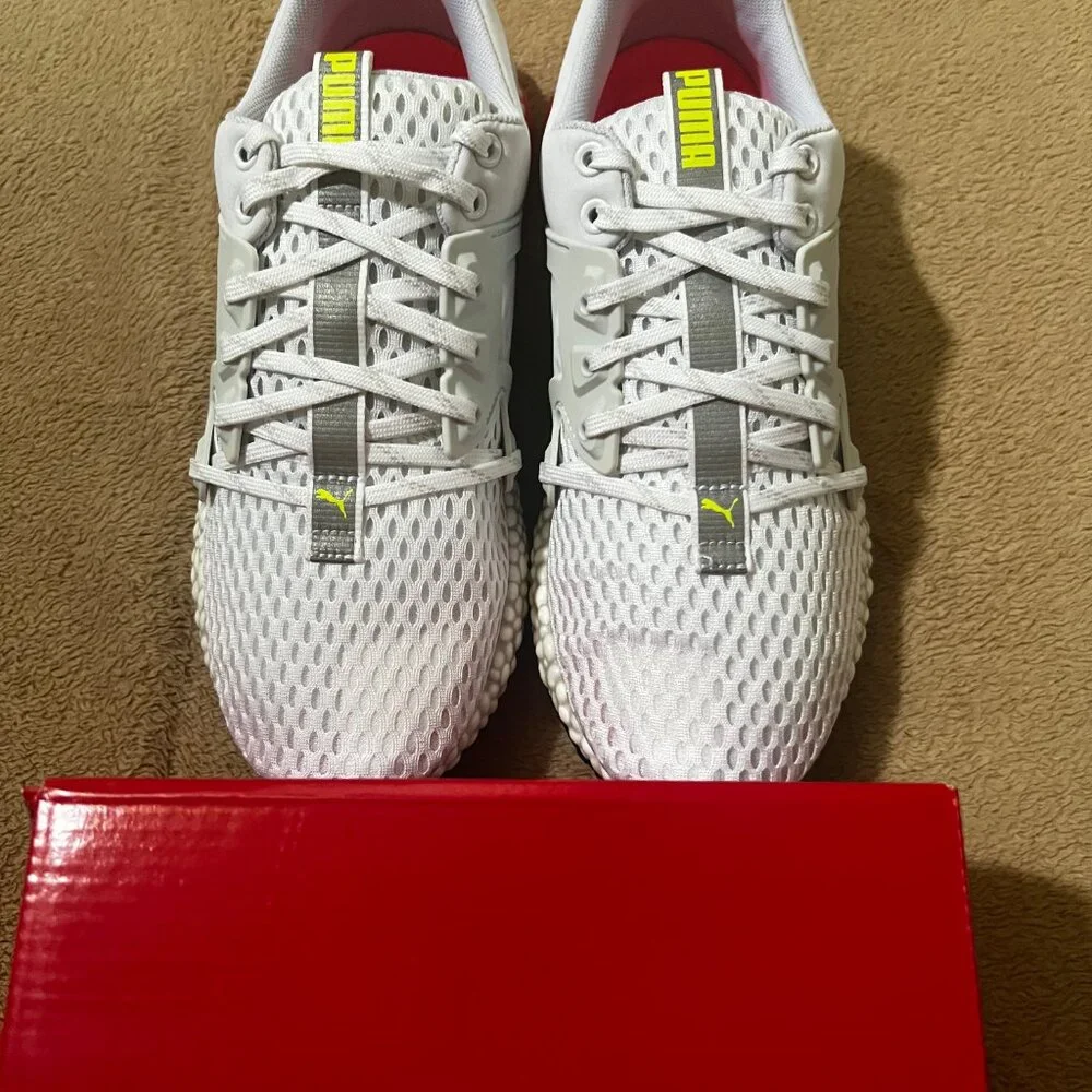 NIB PUMA Women 8.5‎ Hybrid Sky White Pink Yellow 192576-05